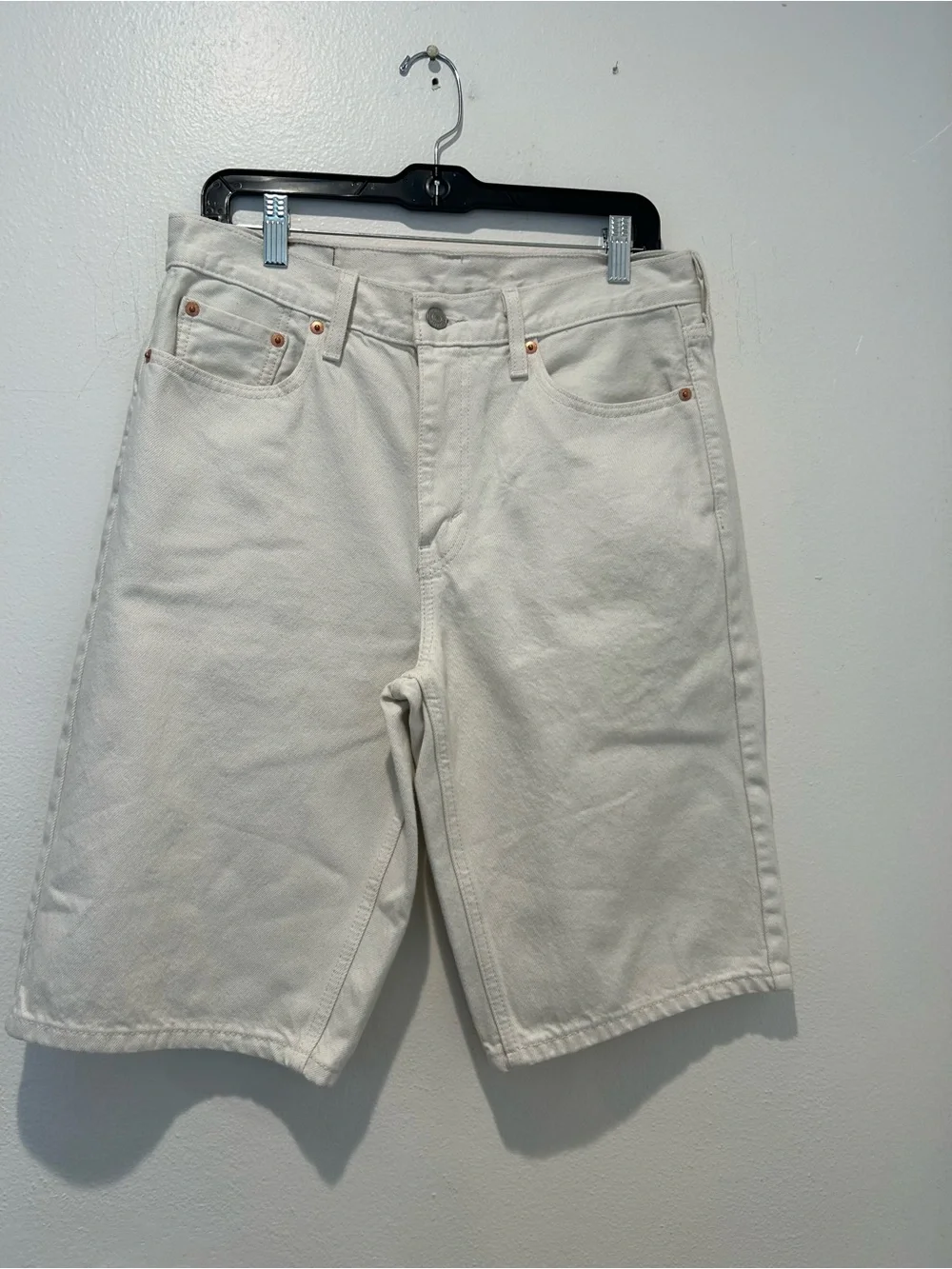 Levi's Men’s White Denim Jean Shorts